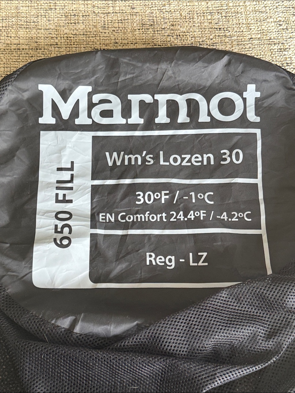 Marmot WM'S LOZEN 30 650 Fill Down Defender Sleeping Bag Mummy Teal/Gray